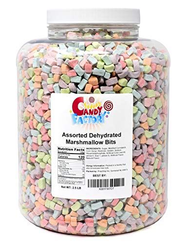 Assorted Dehydrated Marshmallow Bits in Jar (2.5 Pound (Pack of 1)) - 2.5 Pound Jar