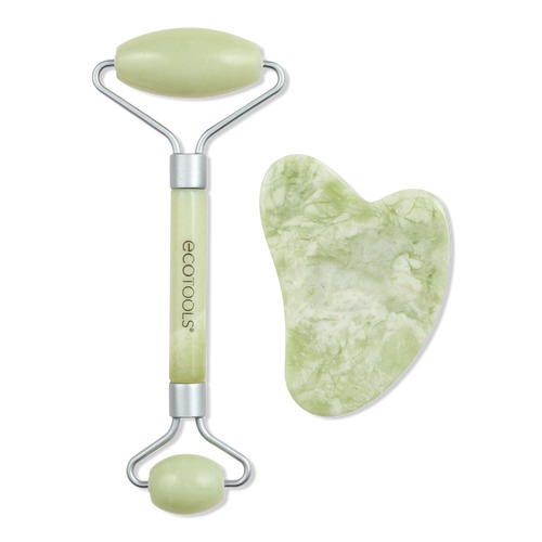 Jade Roller + Gua Sha Stone Facial Duo