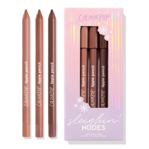 ColourPop Lippie Pencil Trio - Sleighin' Nudes - 0.105 oz