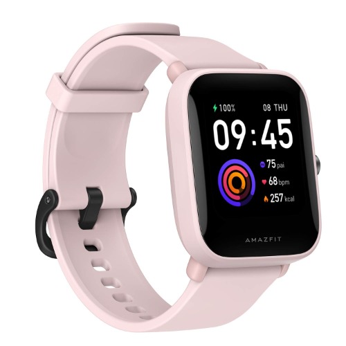 Amazfit Bip U Smartwatch Fitness Reloj Inteligente 60+ Modos Deportivos 1.43" Pantalla táctil a Color Grande 5 ATM (SpO2) Oxígeno en Sangre Frecuencia Cardíaca