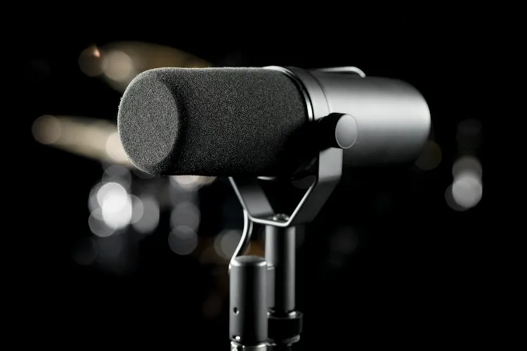 Shure SM7B Vocal Dynamic Microphone for Broadcast, Podcast & Recording, XLR Studio Mic for Music & Speech, Wide-Range Frequency, Warm & Smooth Sound, Rugged Construction, Detachable Windscreen - Black - SM7B