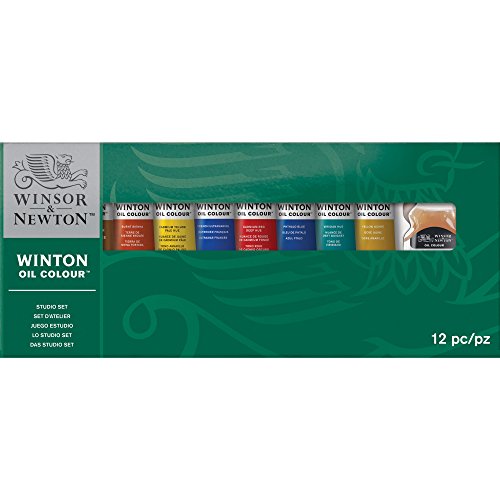 Winsor & Newton Winton Oil Color Paint, Studio Set, 10 x 37ml tubes