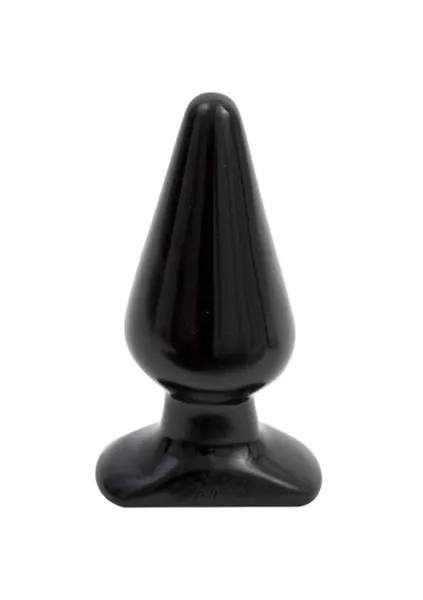 Doc Johnson The Classics Clásico Butt Plug, Liso Grande, Negro, 295 g