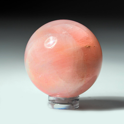 Polished Rose Quartz Sphere from Madagascar (1.5" Diameter, 88 grams)