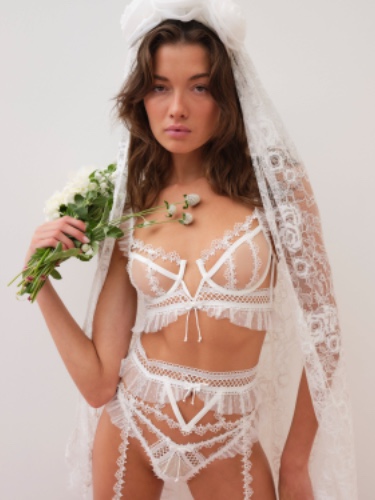 Eternal Rose Underwire Bra | S / White