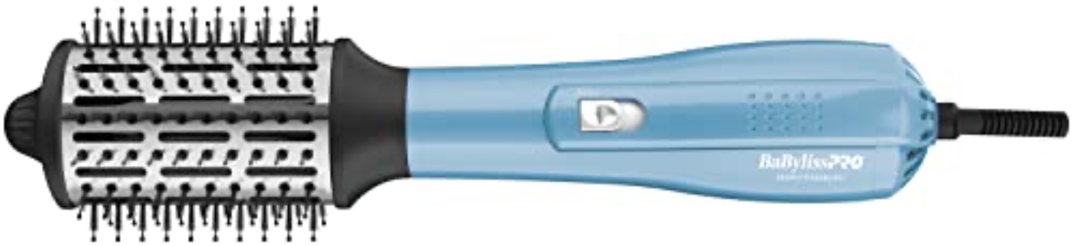 BabylissPRO Nano Titanium Professional Hot Air Dryer Brush For Styling And Drying - Full Size 2.5 Inch