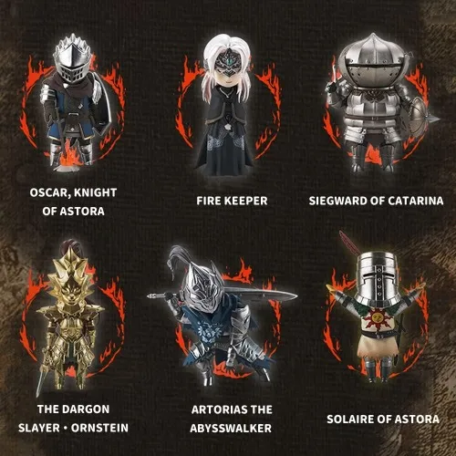 BEEMAI ACTOYS Dark Souls Series 1 6PC Mystery Box Cute Figures Collectibles Birthday Gift SERIES 1 (Whole Set) - Whole Set - Series 1