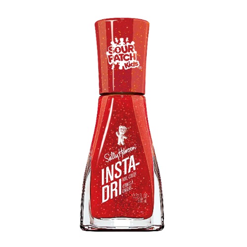 Sally Hansen - Insta-Dri Nail Polish - Sour Patch Kids Collection, 3-in-1 formula with built-in base and top coat for shiny, extended wear in a single step. Dries in 60 seconds - Redberry 769 - Redberry - 769