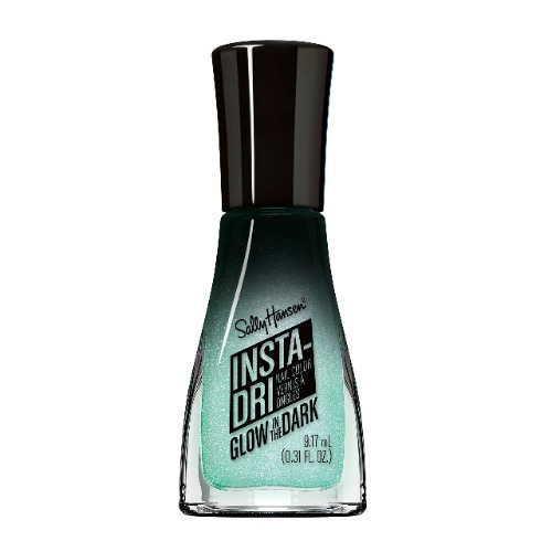Sally Hansen - Insta-Dri® Nail Polish - Glow in the Dark Collection, 3-in-1 formula with built-in base and top coat for shiny, extended wear in a single step. Dries in 60 seconds - Squad Ghouls - 724 - Squad Ghouls - 724