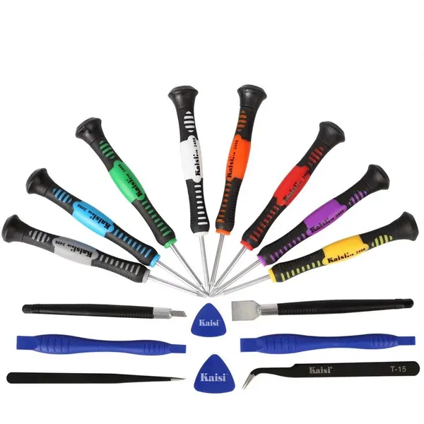 Kaisi 16-Piece Precision Screwdriver Set Repair Tool Kit Compatible Samsung, iPhone, iPad, Computers, Laptops and Other Devices
