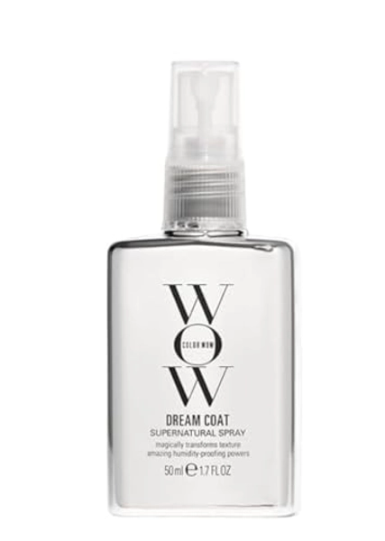 Color Wow Dream Coat Anti Frizz Spray für superglattes Haar, Hitzeschutz für Haare hält bis zu 3 Haarwäschen, Glanzspray für geschmeidige Haare, 50ml