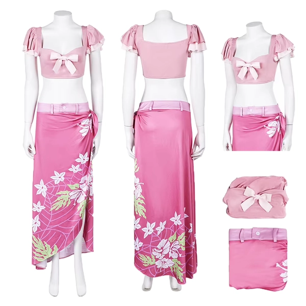 Aerith Cosplay costumi da bagno Bikini Anime Game Final Cosplay Fantasy VII gonna da spiaggia per donna travestimento Costume abiti vestito di carnevale - AliExpress 200000532