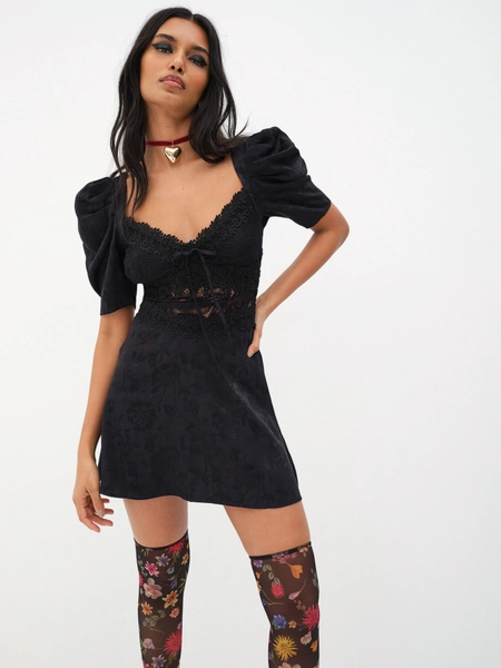 Danielle Mini Dress — Black