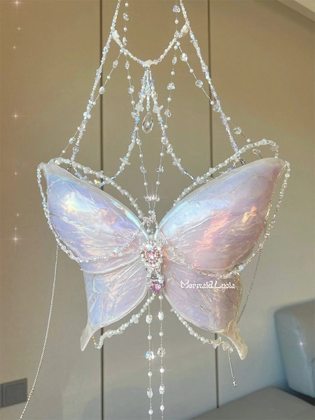 Psychedelic Butterfly Resin Mermaid Corset Bra Top Cosplay Costume Patent-Protected