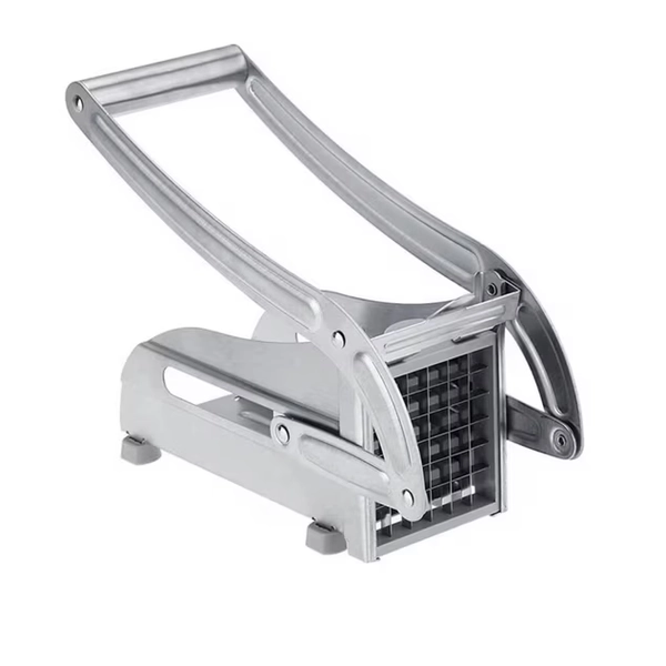 Aparat pentru taiat cartofi pai Lotfi, doua moduri de feliere, picioruse din silicon anti-derapante, material otel inoxidabil, dimensiune 26x9x12cm