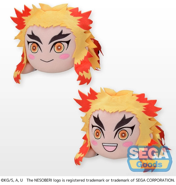 KIMETSU NO Yaiba Demon Slayer Rengoku Kyojuro 30cm Nesoberi Plush Sega