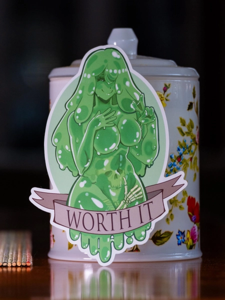 gelatinous lewd vinyl sticker
