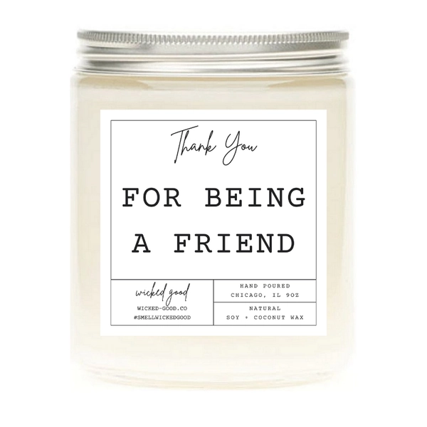 Thank You For Being A Friend Candle by Wicked Good Perfume
