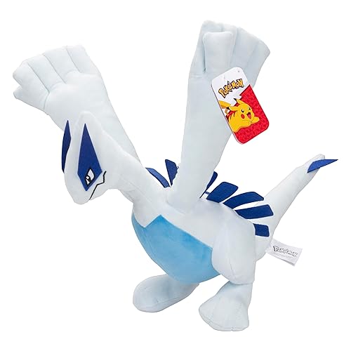 Pokemon 12" Large Lugia Plush - Officially Licensed - Diamond & Pearl Legendary Figure - Quality Soft Stuffed Animal Toy - Christmas Stocking Stuffer Gift for Kids, Boys, Girls - 2+