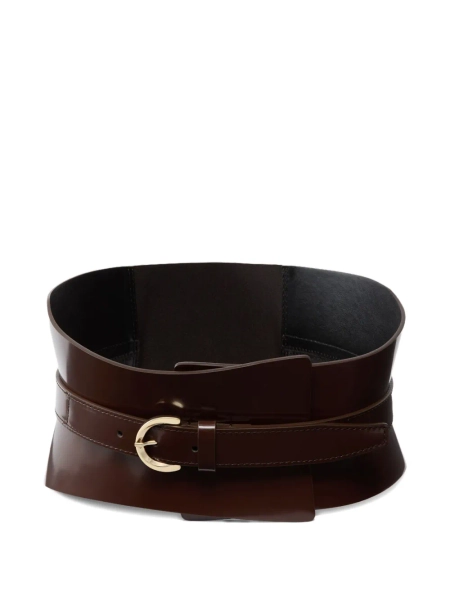 PINKO patent leather buckle belt | S