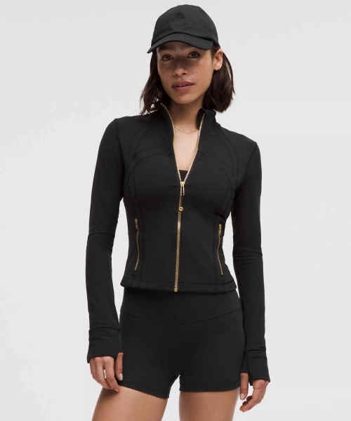 Define Cropped Jacket *Nulu - Black/Gold/Gold - 8
