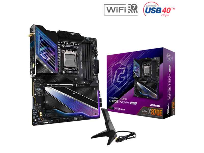 ASRock X870E NOVA WIFI AM5 ATX Motherboard