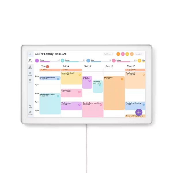 Skylight - Calendar Max: 27 inch Touchscreen Smart Calendar and Family Organizer - Aluminum