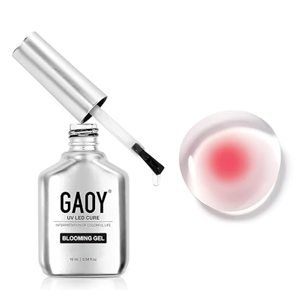 GAOY Nail Blooming Gel, 16ml Clear Blooming Gel Nail Polish, Spreading Effects Soak Off UV Gel for Nail Art DIY