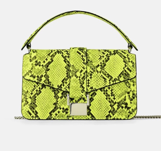 Soho Neon Snakeskin Bag | Neon Snakeskin Bag