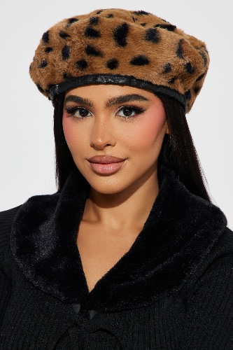 Step It Up Beret - Brown/combo | Fashion Nova