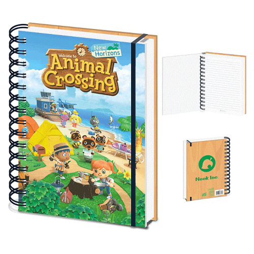 empireposter Animal Crossing - 3D Cover - Offizielles Lizenz-Notizbuch im A5 Format - Größe 15x21 cm - 