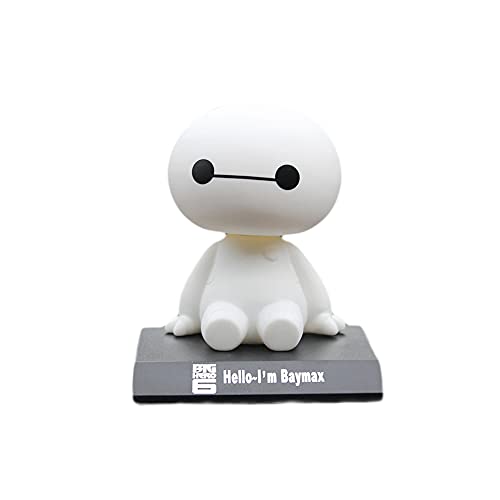 Auto Nette Nicken Schütteln Kopf Fettweiß Puppe, Handyhalter, Autotelefonhalter, Dashboard Dekoration, Auto Armaturenbrett Dekoration, Auto-Dekoration, Ornament Spielzeug, Geschenk für Autos, Büro - Weiß