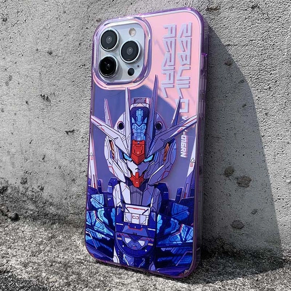 Holographic Mecha Robot iPhone Cases Mecha Anime Lover Gifts