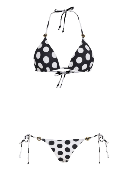 polka dot-print bikini | P