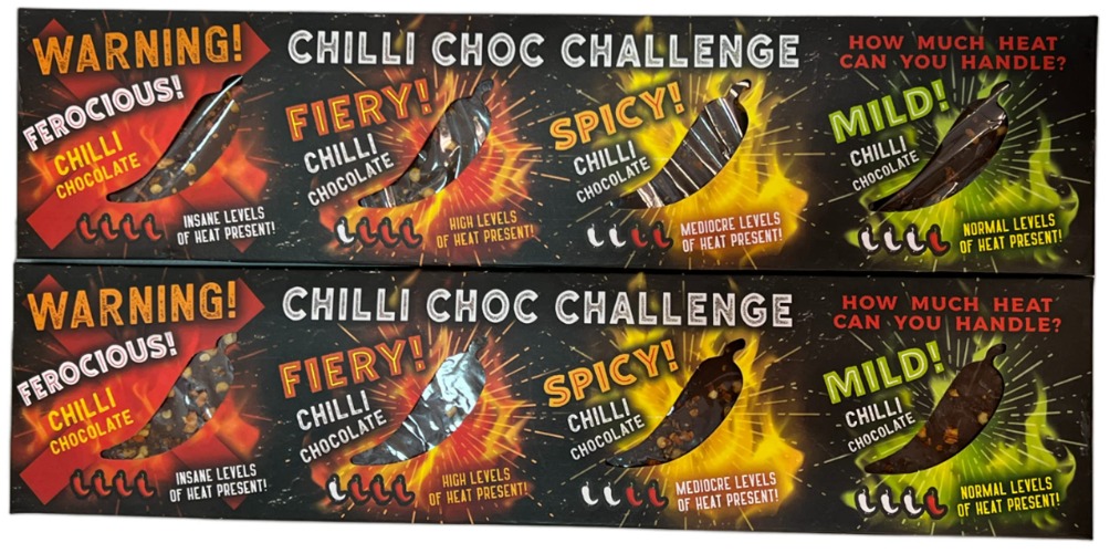 Chilli Chocolate Challenge Hot Vegetarian Ferocious Pack Of 2Chili Chocolate Challenge Bundled with 2 Pack