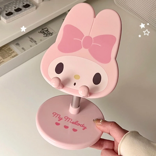 My Melody Desktop Mobile Phone Bracket Kuromi Cinnamoroll Stable Adjustable Home Lazy People Watch Tv Flat Ipad Special Bracket - AliExpress 26