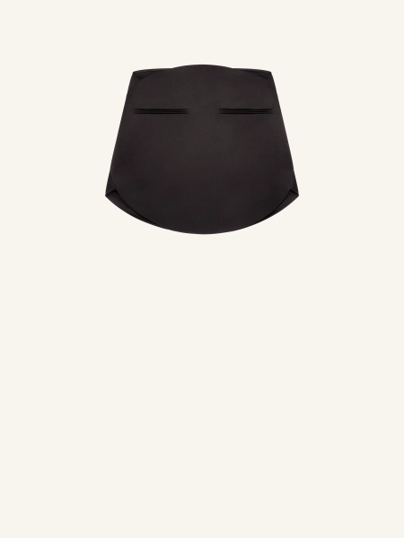 CIRCLE SATIN MINI SKIRT