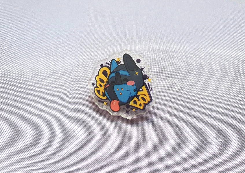Good Boy Acrylic Pin - 5cm