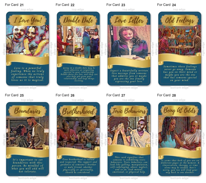 PREORDER (6-8 WEEKS)**2nd Edition Black Hollywood Romance Stars Oracle Deck by Queen Sugar Tarot