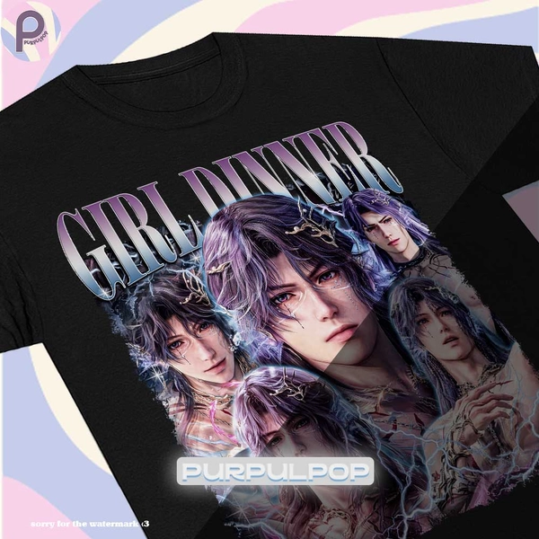 Rafayel Lemurian Sea God Love and Deepspace Shirt - Purpul Pop