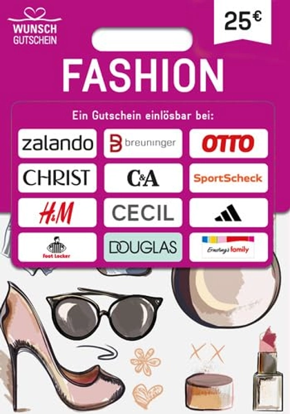 FASHION GUTSCHEIN - Geschenkidee für Modefans - für Deutschland - per Post