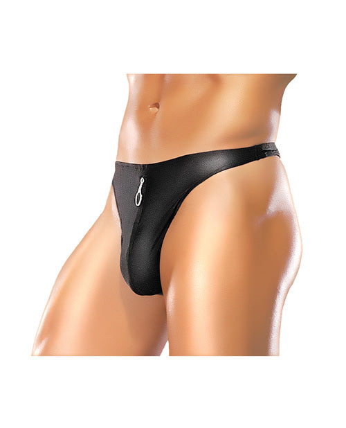 Male Power Zipper Thong - S/m