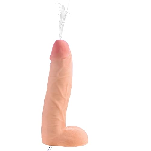 10 Inch Realistic Dual Density Squirting Dildo - 10 inches