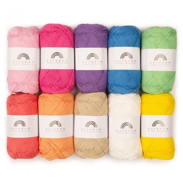 Rainbow Cotton 8/4 Color Pack (1-8) from Hobbii