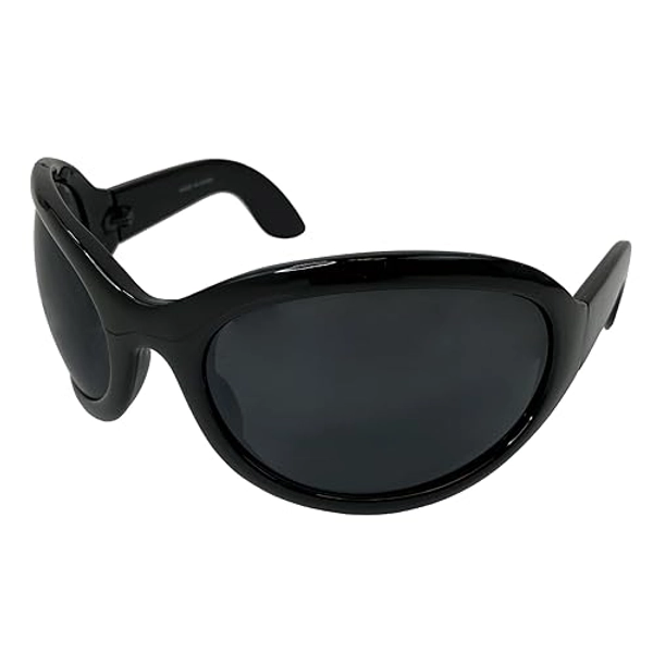 Largemouth Mens Industrial Style Wrap Sunglasses