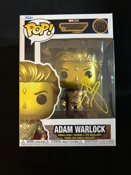 Will Poulter signed Guardians of the Galaxy 3 Adam Warlock Funko Pop W/ Beckett COA