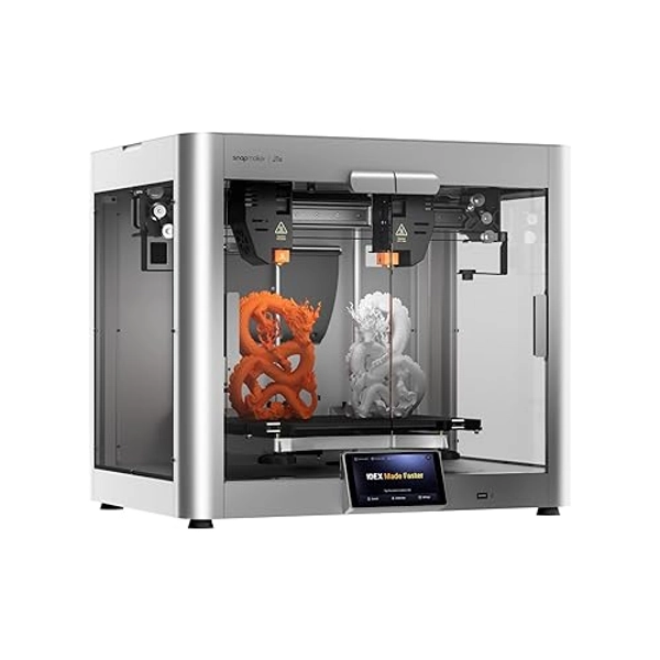 Snapmaker Imprimante 3D IDEX J1s - Vitesse 5X rapide - FDM - Entraînement direct indépendant - Double extrudeuse - Impression double matériau - 4 modes d'impression - Toutes les structures métalliques