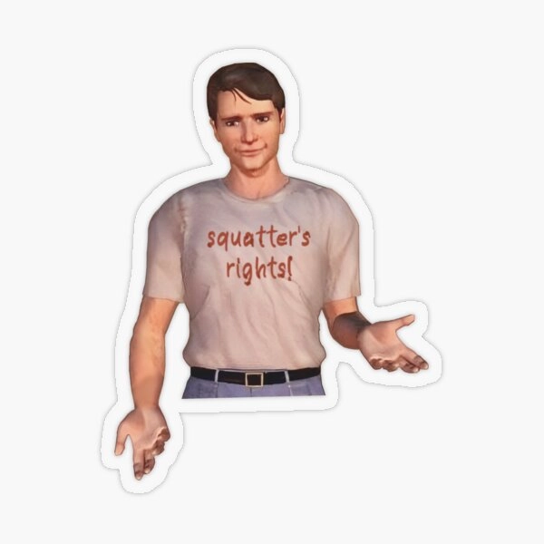 Charlie Says Squatter's Rights! Sticker