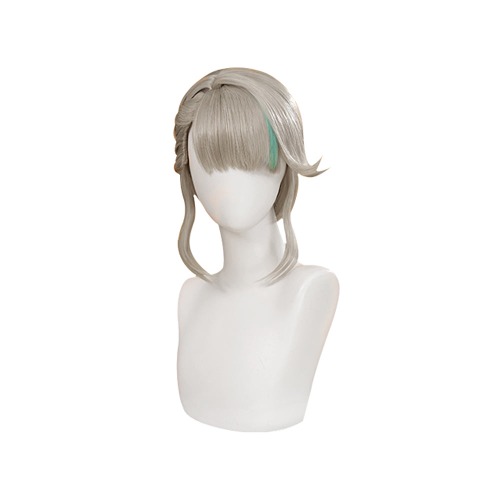 【Official Art Color Ver. Ready For Ship】DokiDoki Game Genshin Impact Cosplay Fontaine  Lynette Wig Silver Cute Green Hight Hair/ Wefts | Modeling Color Ver.-PRESALE