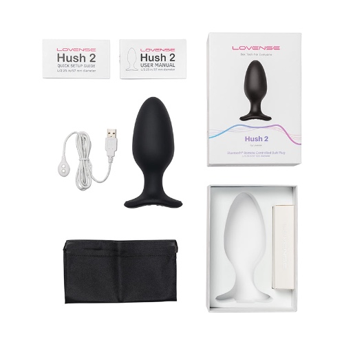 Lovense Hush 2 App-Compatible Butt Plug 2.25 in.